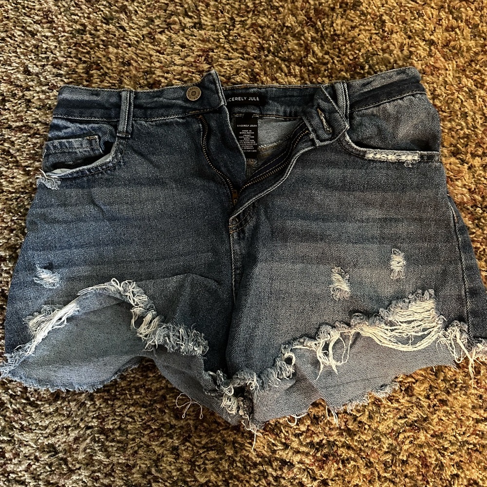 Sincerely June jean shorts size 7